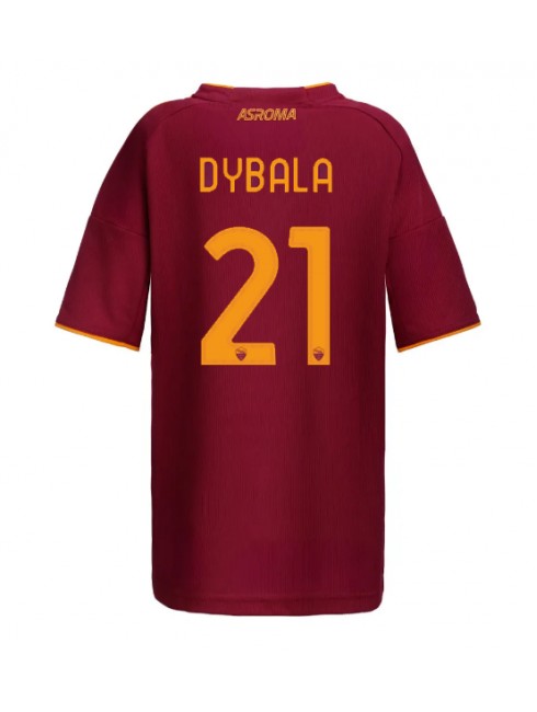 AS Roma Paulo Dybala #21 Replika Hemmakläder Dam 2025-26 Kortärmad AS Roma Paulo Dybala #21 Replika Hemmakläder Dam 2025-26 Kortärmad